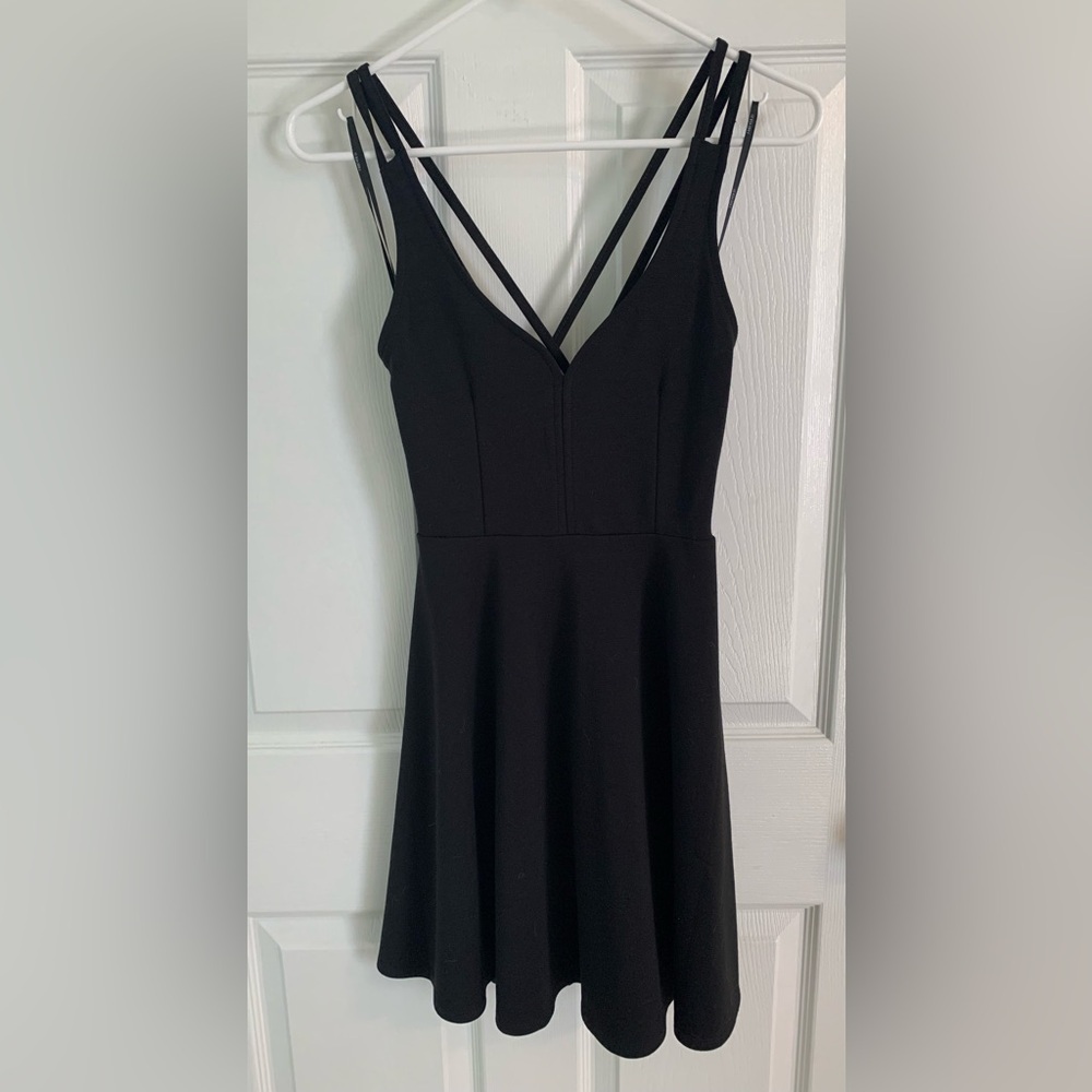 Strappy black dress